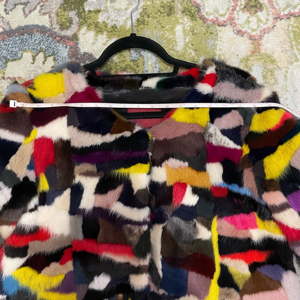 Mink Multicolor Patchwork Leather Jacket. The Fur… - image 5